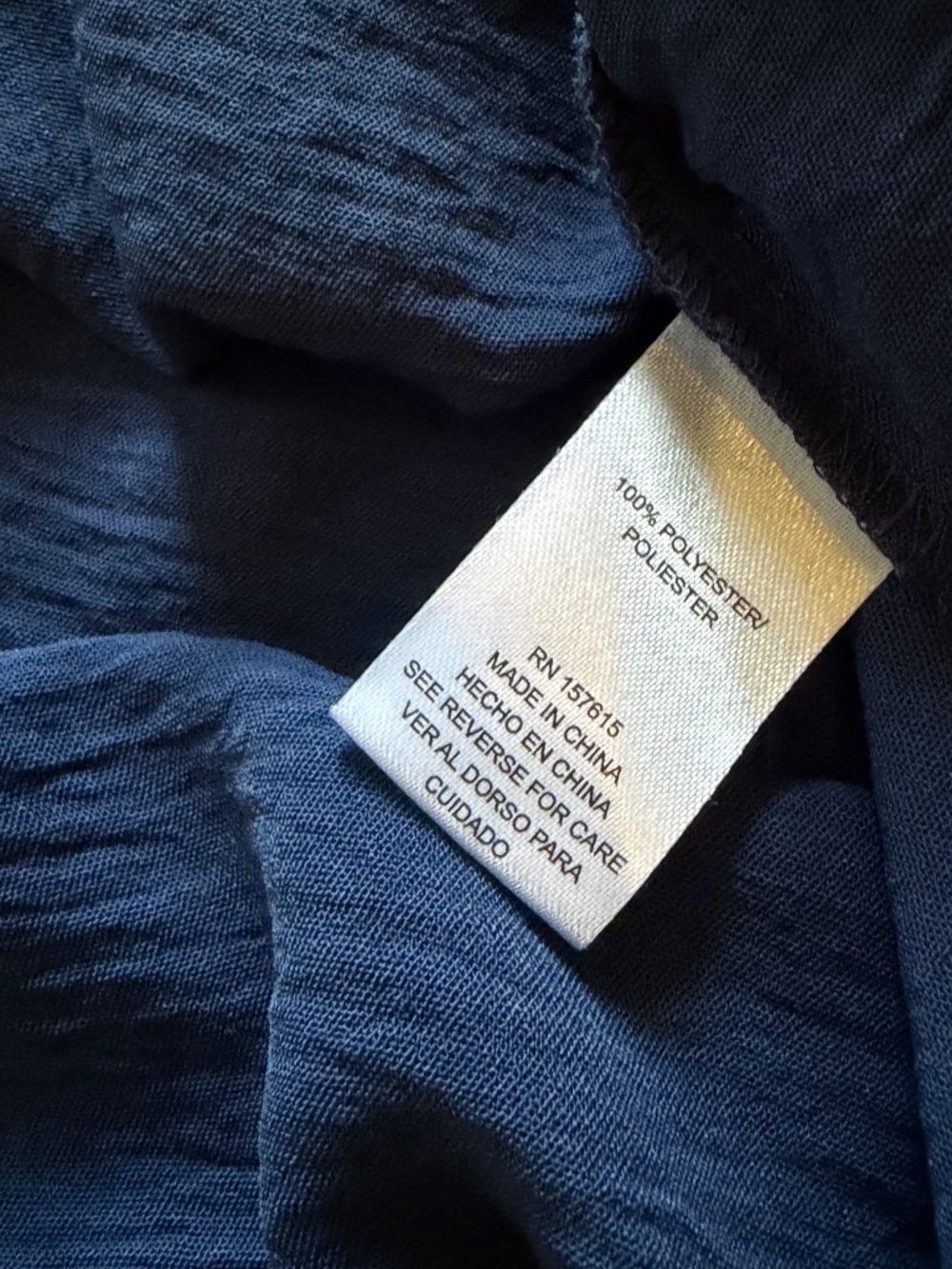 Rachel Zoe Midi Dress Tiered Skirt Navy Blue Long Sleeve Button Bodice Relaxed - Picture 15 of 16